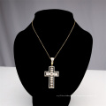 silver cz pave cross charm pendant jewelry